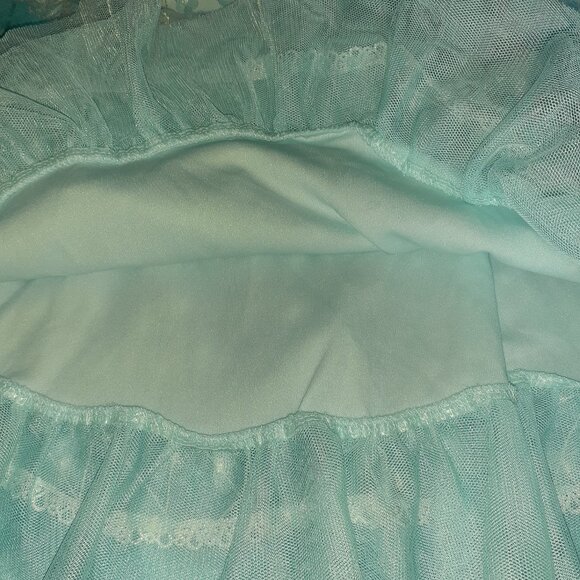 FORMAL DRESS COLD SHOULDER FLORAL TULLE SUMMER SPRING EASTER-GIRLS SIZE 12M - Picture 4 of 5